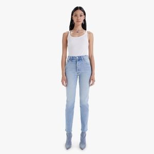 MOTHER Hiker Hover Jeans Innerspace Blue Size 26 Tapered Straight  Leg Jean